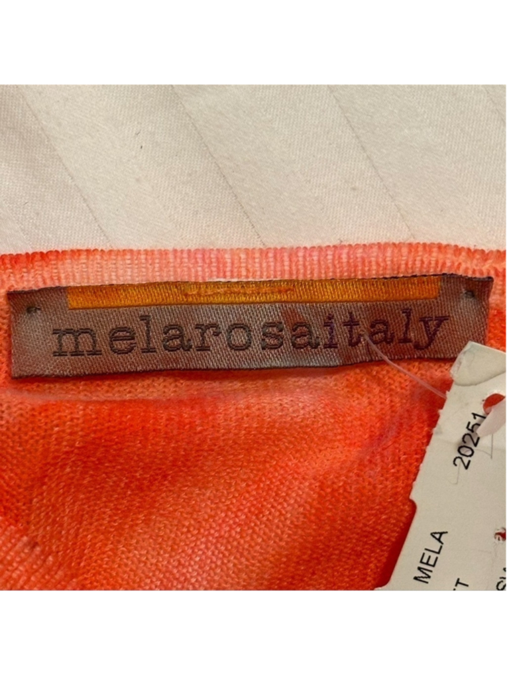 MELAROSA ITALY NWT ARTIST NUMBERED HAND PAINTED RAINBOW SORBETTO TUNIC W/ SCARF - Picture 2 of 14